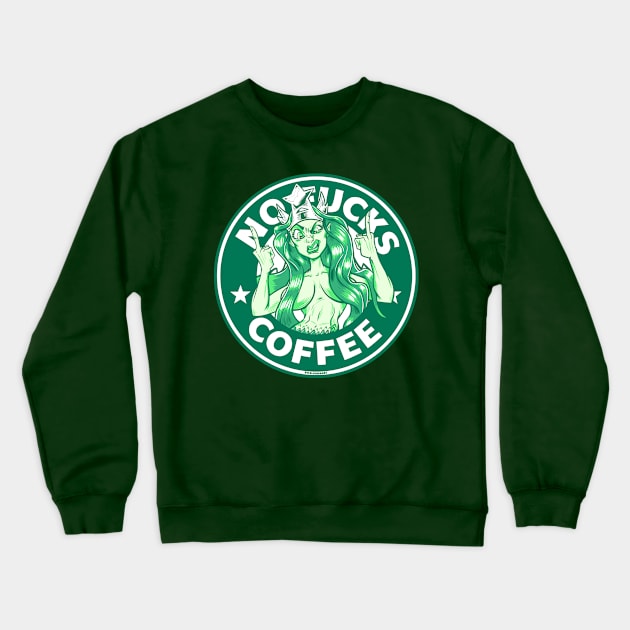 No F*cks Coffee Crewneck Sweatshirt by BeezleBubRoss